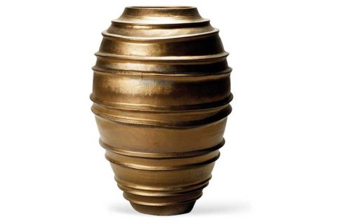 Metallic Helter Skelter Vase