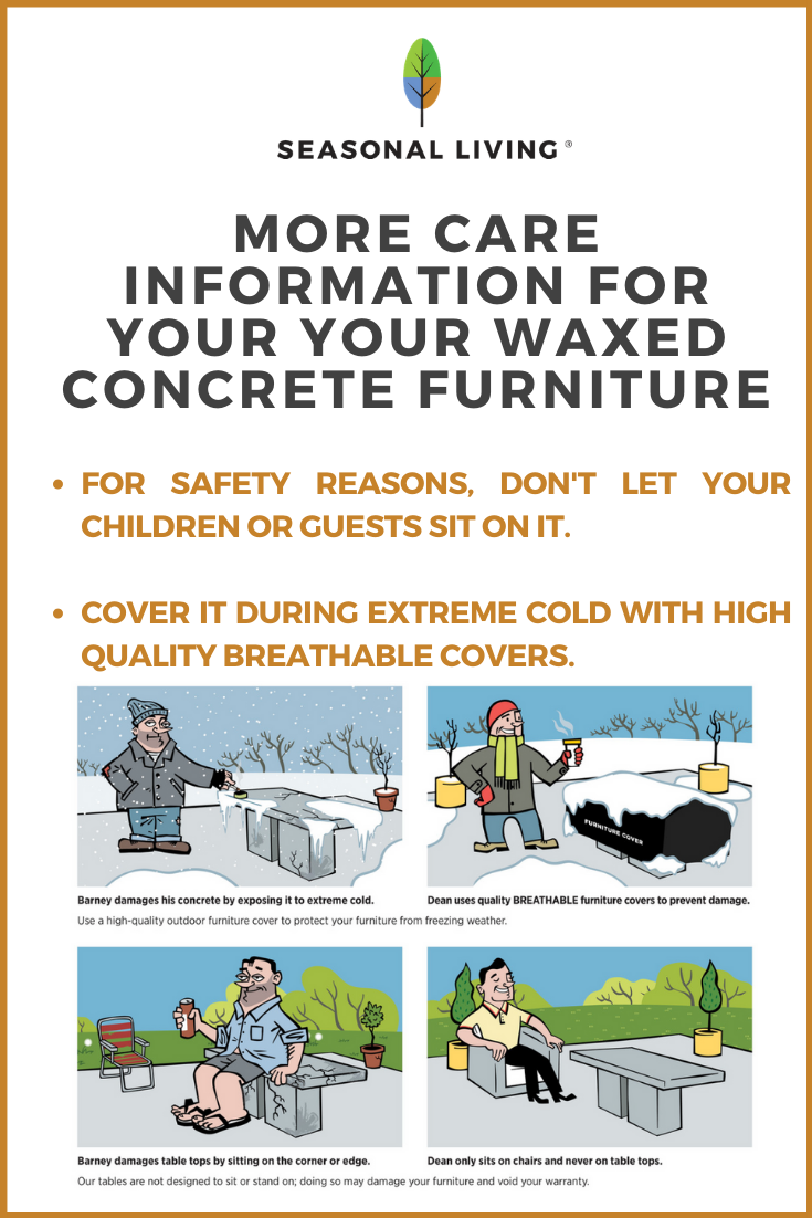 How To Care For Waxed Concrete Furniture 