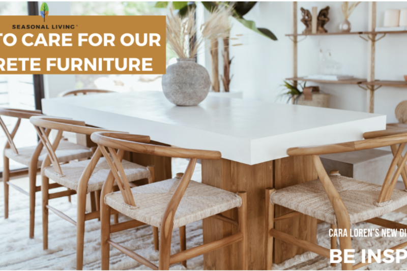 how to care for our furniture, cara loren's dining room