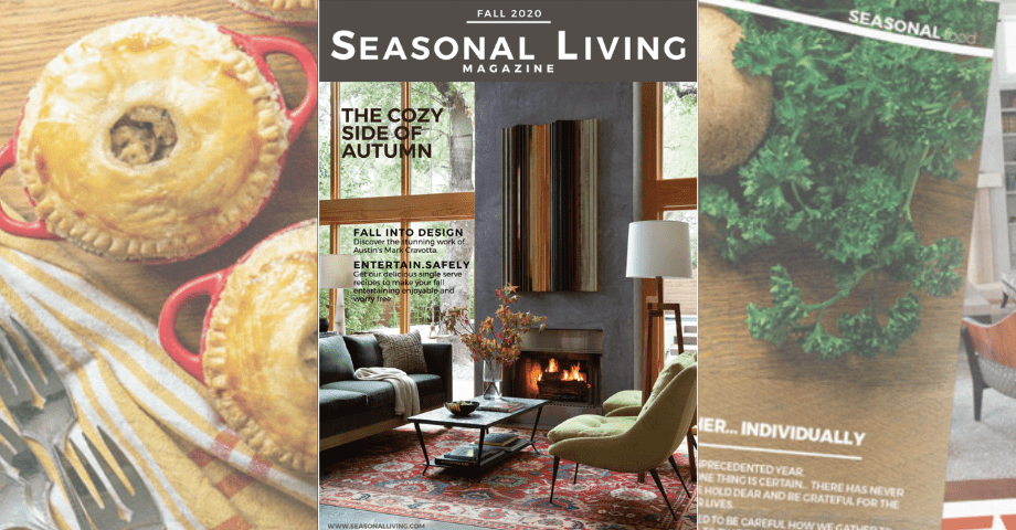 The cover of Seasonal Living Magazine, FALL 2020 