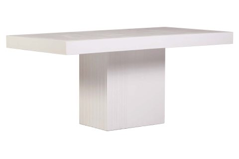 perp tama dining rectangle single pedestal P5019923142 white 1 3Q web